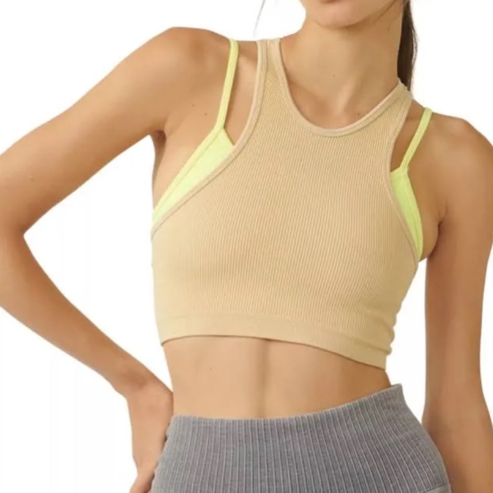 FP Free People Movement Vuori Free Throw Double Layer Tank Top Ribbed Alo XS/S
